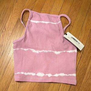 Silver Jeans Pink and White Kids Tank Top